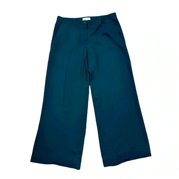 Emilio Pucci Wide Leg Viscose Trousers Black IT44/US10 PLEASE READ - Picture 1 of 8